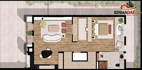 Căn hộ tối giản với nội thất gỗ, vải tái chế - Ảnh 8.