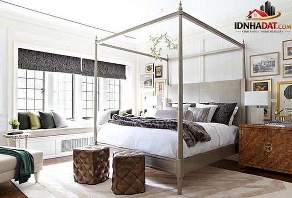 Cách bố trí giường lớn cho phòng ngủ nhỏ - Ảnh 3. Cách bố trí giường lớn cho phòng ngủ nhỏ - Ảnh 3.