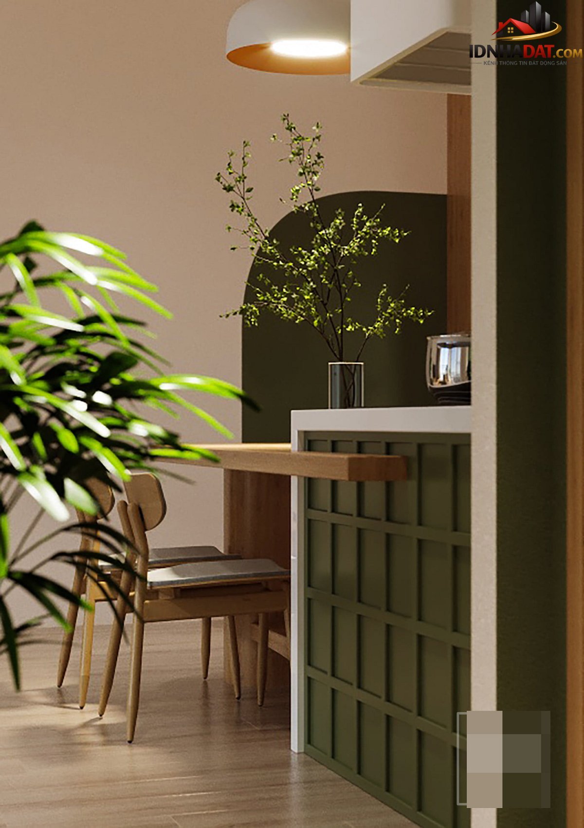 Căn hộ xanh cốm, ăn gian diện tích nhờ thiết kế không gian mở - Ảnh 2. Căn hộ xanh cốm, ăn gian diện tích nhờ thiết kế không gian mở - Ảnh 2.