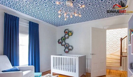 Xu hướng sử dụng giấy dán trần nhà - Ảnh 4.