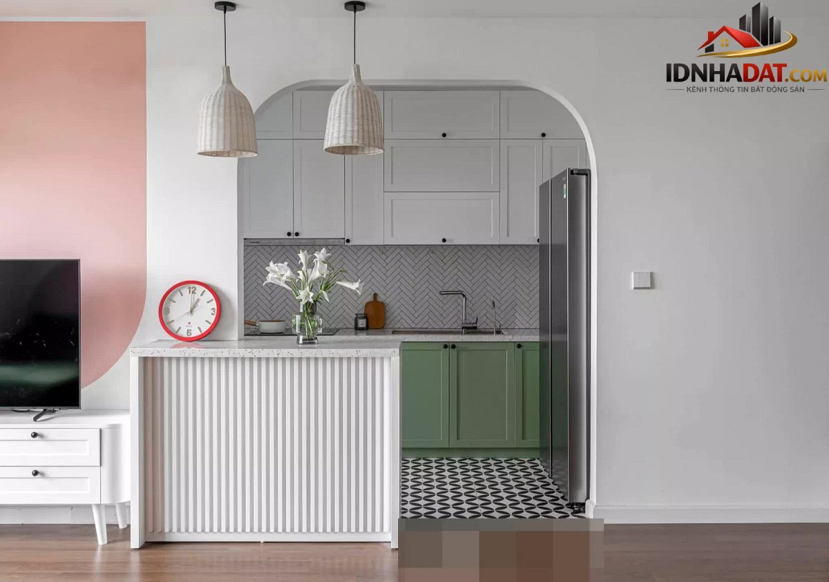 Căn hộ xanh bơ dịu dàng, đường nét thiết kế bắt mắt - Ảnh 11. Căn hộ xanh bơ dịu dàng, đường nét thiết kế bắt mắt - Ảnh 11.