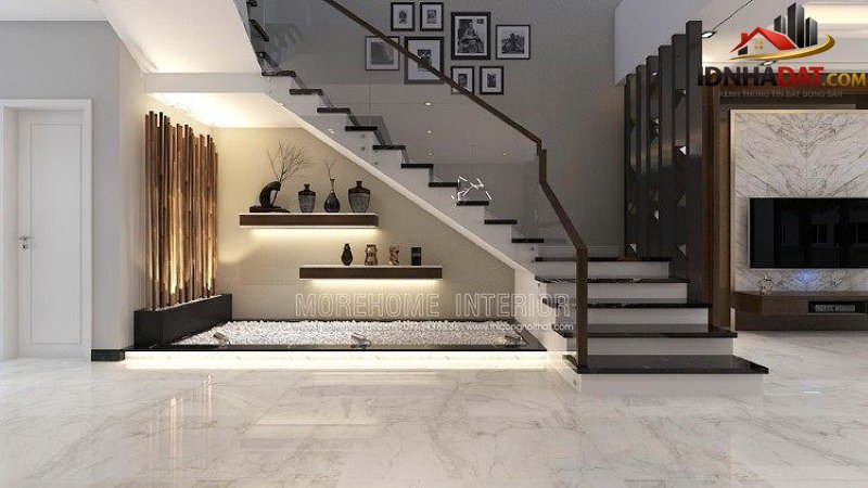 Thiết kế gầm cầu thang đẹp ấn tượng cho phòng khách - Ảnh 2. Thiết kế gầm cầu thang đẹp ấn tượng cho phòng khách - Ảnh 2.