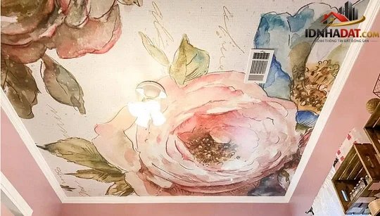 Xu hướng sử dụng giấy dán trần nhà - Ảnh 2.