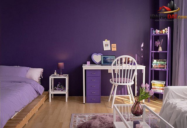 Những kiểu phòng ngủ tím độc đáo và mới mẻ - Ảnh 5. Những kiểu phòng ngủ tím độc đáo và mới mẻ - Ảnh 5.