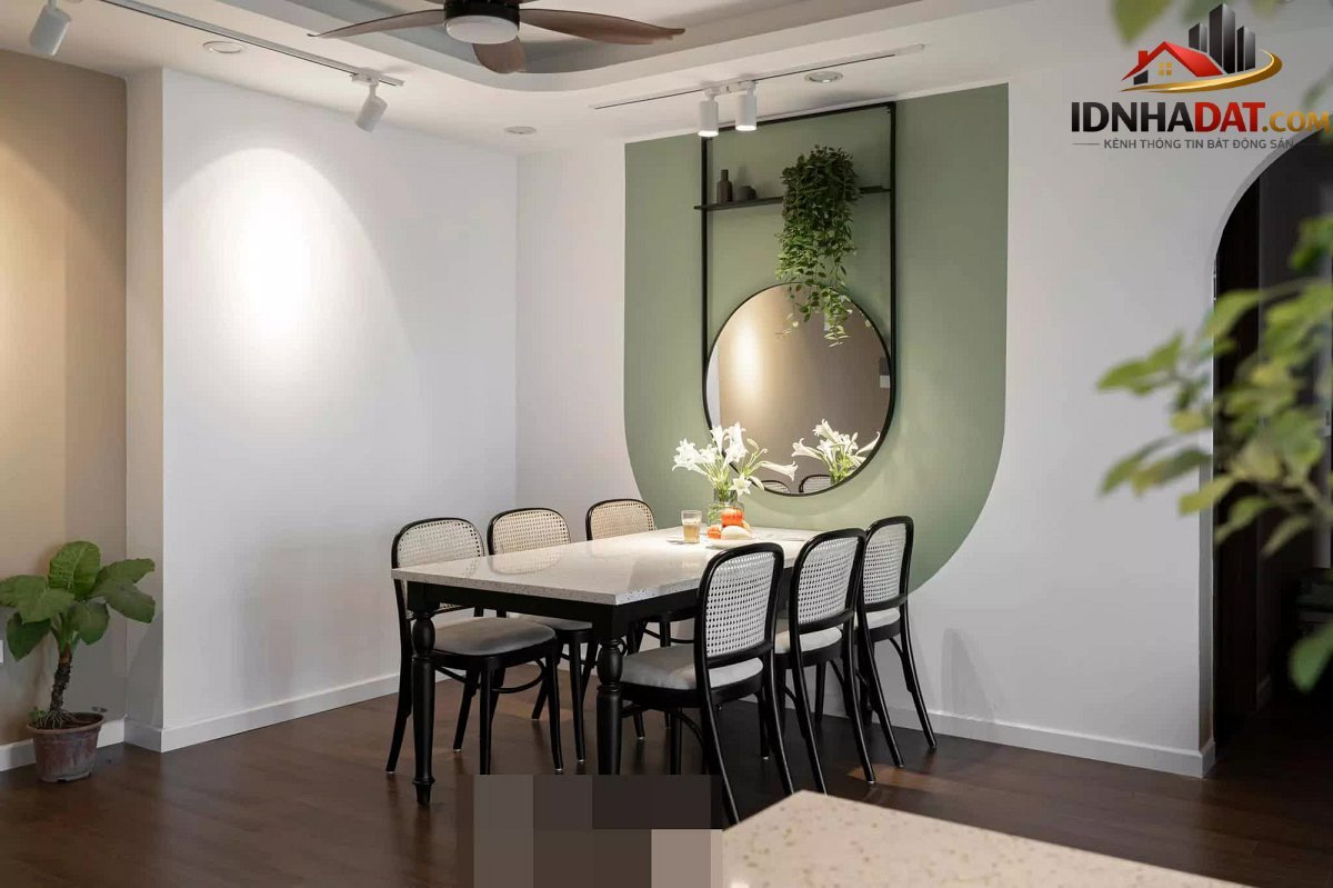 Căn hộ xanh bơ dịu dàng, đường nét thiết kế bắt mắt - Ảnh 9. Căn hộ xanh bơ dịu dàng, đường nét thiết kế bắt mắt - Ảnh 9.