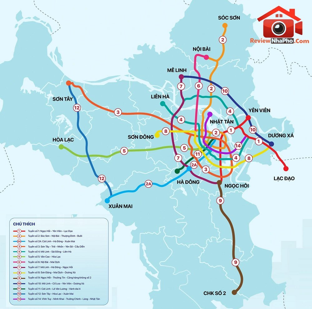 5 tuyến đường sắt dài hơn 300km sắp khởi công tại Hà Nội sẽ đi qua khu vực nào?- Ảnh 1.