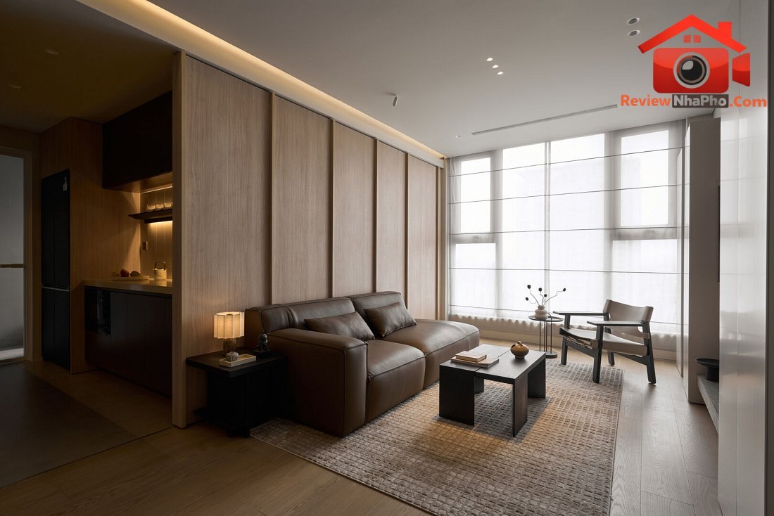 Dịch chuyển tường căn hộ nhỏ ở Hà Nội để đổi lấy khoảng thở và bếp rộng- Ảnh 3.
