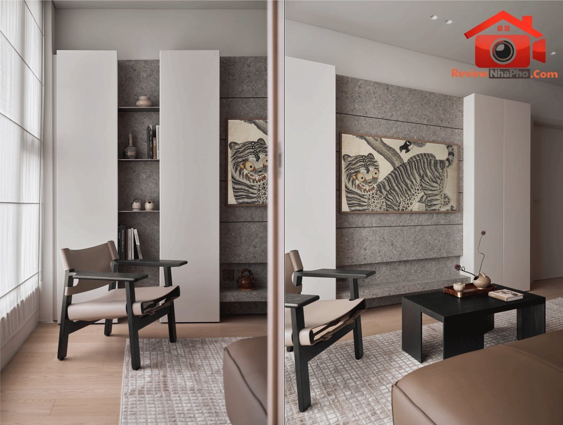 Dịch chuyển tường căn hộ nhỏ ở Hà Nội để đổi lấy khoảng thở và bếp rộng- Ảnh 7.