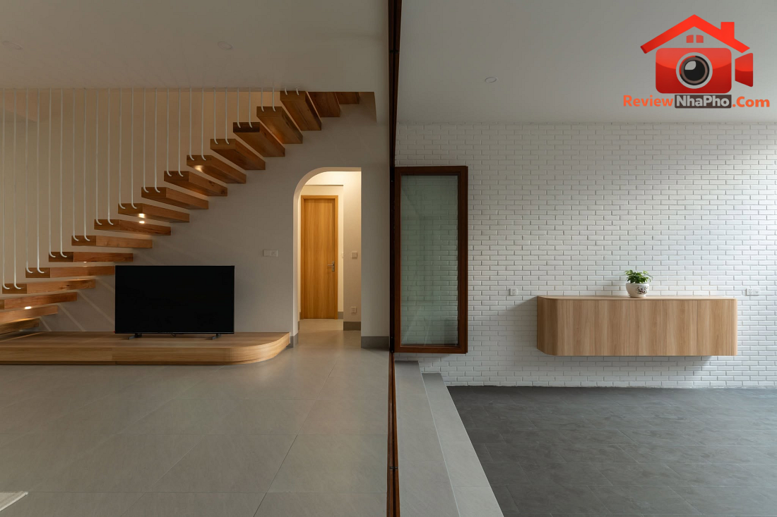 Khi thang bay nghệ thuật hóa giải thế đất xéo khó nhằn của ngôi nhà 3 tầng tại Đồng Nai- Ảnh 5.