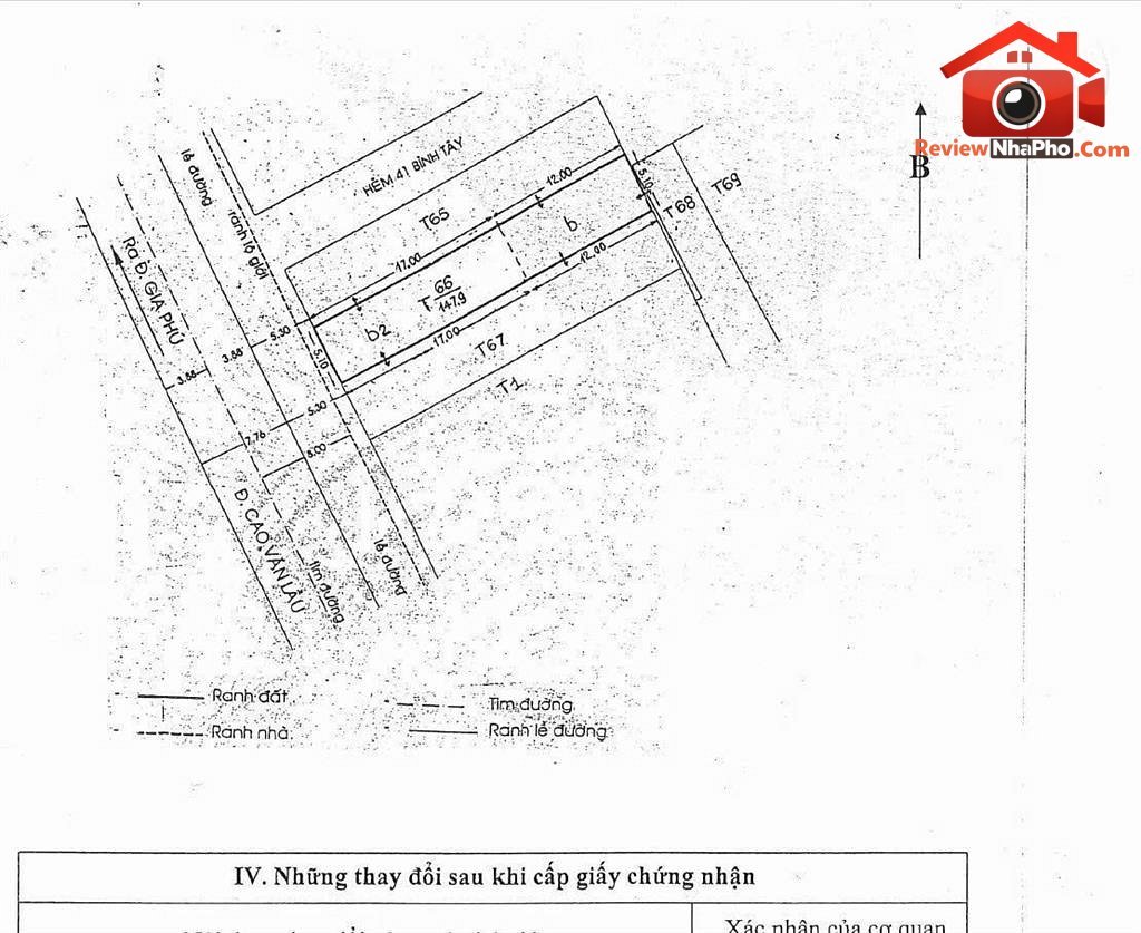 Bán nhà đất Đường Cao Văn Lầu – Phường cũ Bình Tiên Quận 6 – Thành phố Hồ Chí Minh REVIEW NHÀ PHỐ 147 m2 20.5 tỷ
