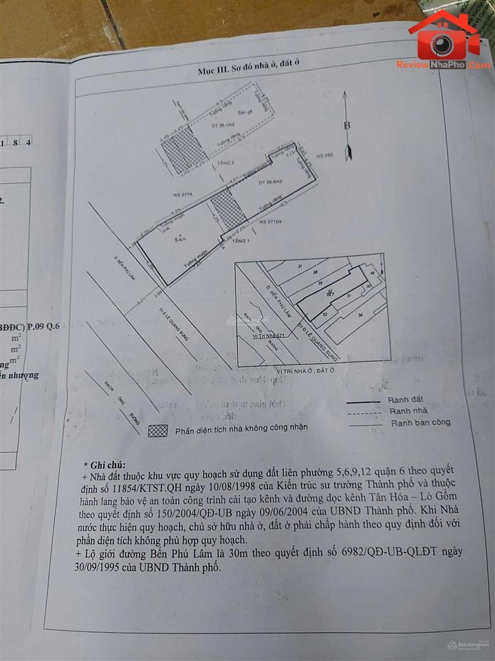 Bán nhà đất Đường Bến Phú Lâm – Phường cũ Không xác định Quận 6 – Thành phố Hồ Chí Minh REVIEW NHÀ PHỐ 99 m2 – 13 tỷ