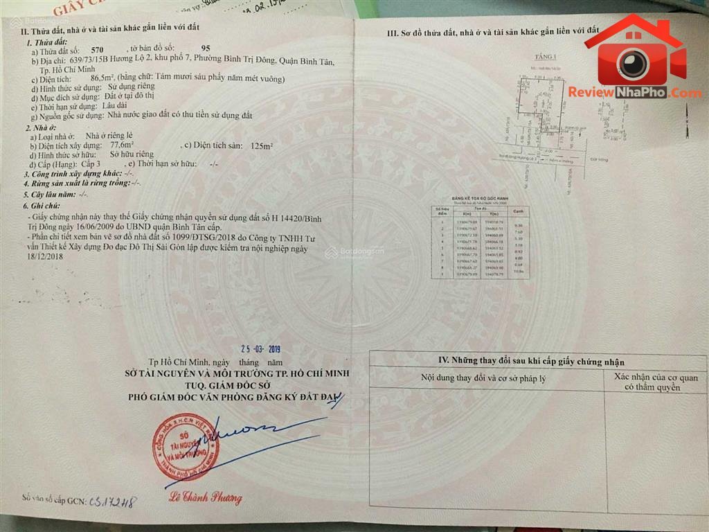 Cần bán nhà HXH 639 Hương Lộ 2 – Phường cũ Bình Trị Đông Quận Bình Tân – Thành phố Hồ Chí Minh REVIEW NHÀ PHỐ 87 m2 – 6.3 tỷ