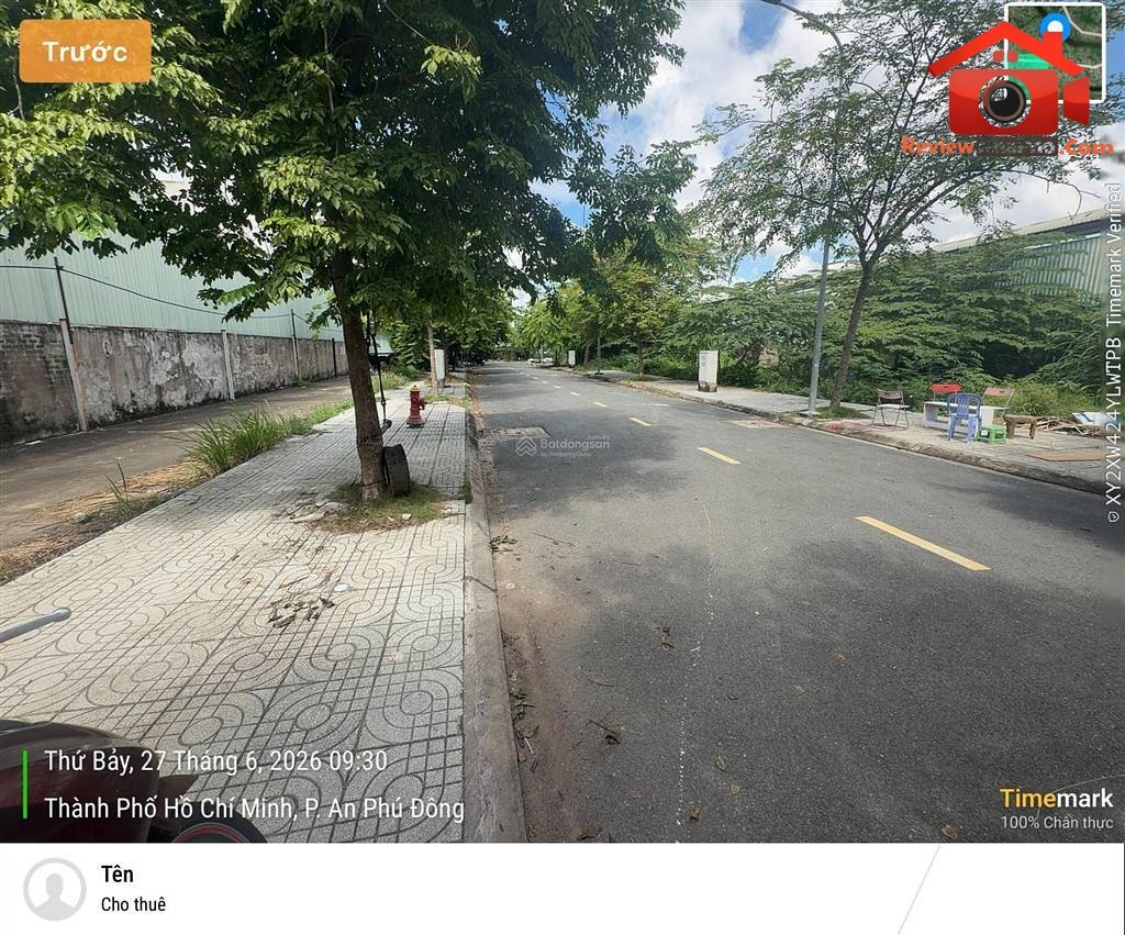 Bán đất hẻm An Phú Đông 27 diện tích 53 m2 giá 3.24 tỷ – REVIEW NHÀ PHỐ