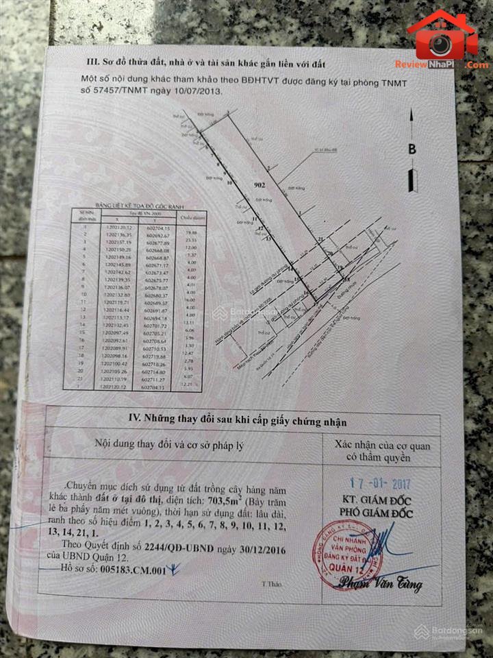 Bán nhà đất Đường Thạnh Lộc 15 – Phường cũ An Phú Đông Quận 12 – Thành phố Hồ Chí Minh REVIEW NHÀ PHỐ 889 m2 55 tỷ