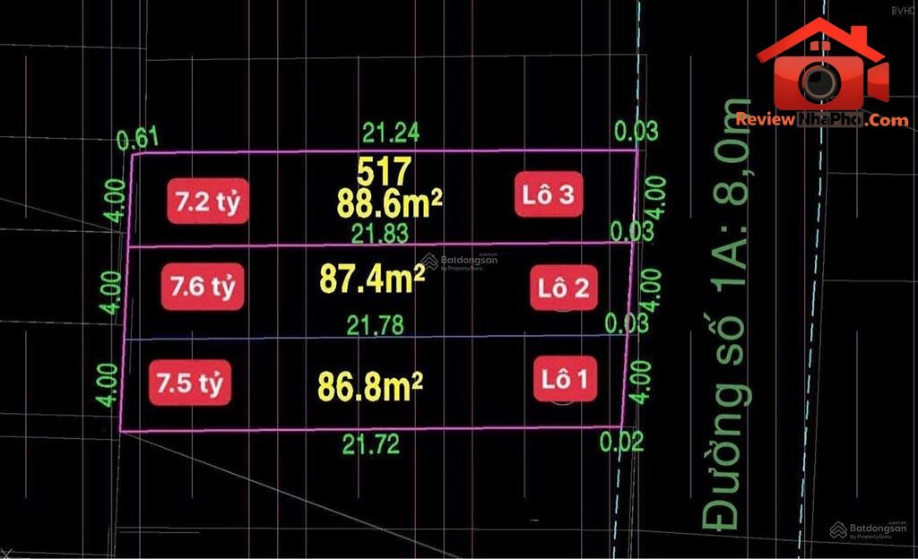 Nhà MT đường số 1A – Diện tích 88 m2 – Giá 7 tỷ – Bán nhà đất REVIEW NHÀ PHỐ