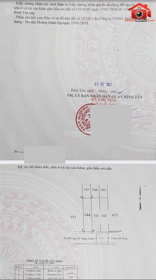 Bán nhà đất Đường Hồ Học Lãm – Phường cũ Khô… – Bán nhà trong ngõ, hẻm Quận Bình Tân – TP Hồ Chí Minh giá 3 – 5 tỷ