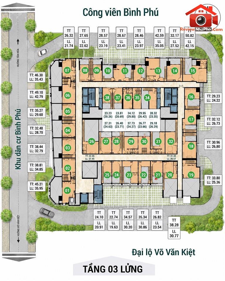 Căn hộ thương mại dịch vụ Asian Capella – Phường cũ – Quận 6 – Thành phố Hồ Chí Minh REVIEW NHÀ PHỐ 50m2 – 2.8 tỷ