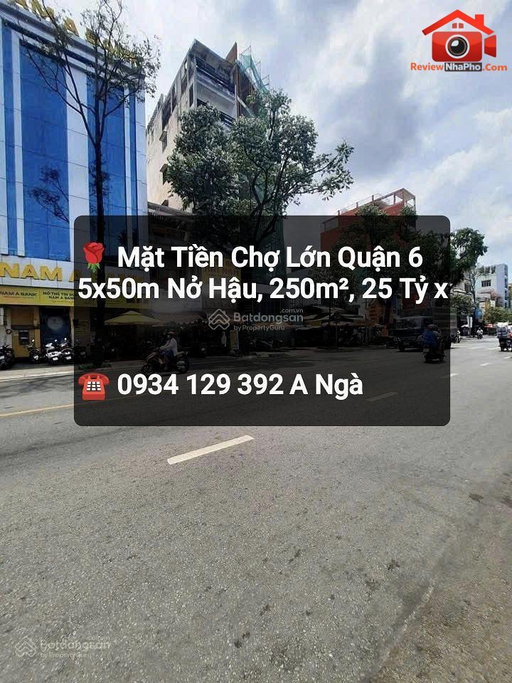 Bán nhà đất Đường Chợ Lớn – Phường cũ Không xác định Quận 6 – Thành phố Hồ Chí Minh 250 m2 25.5 tỷ