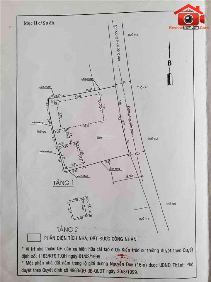 Bán nhà mặt tiền Nguyễn Duy – Quận Bình Thạnh – Thành phố Hồ Chí Minh – 55 tỷ