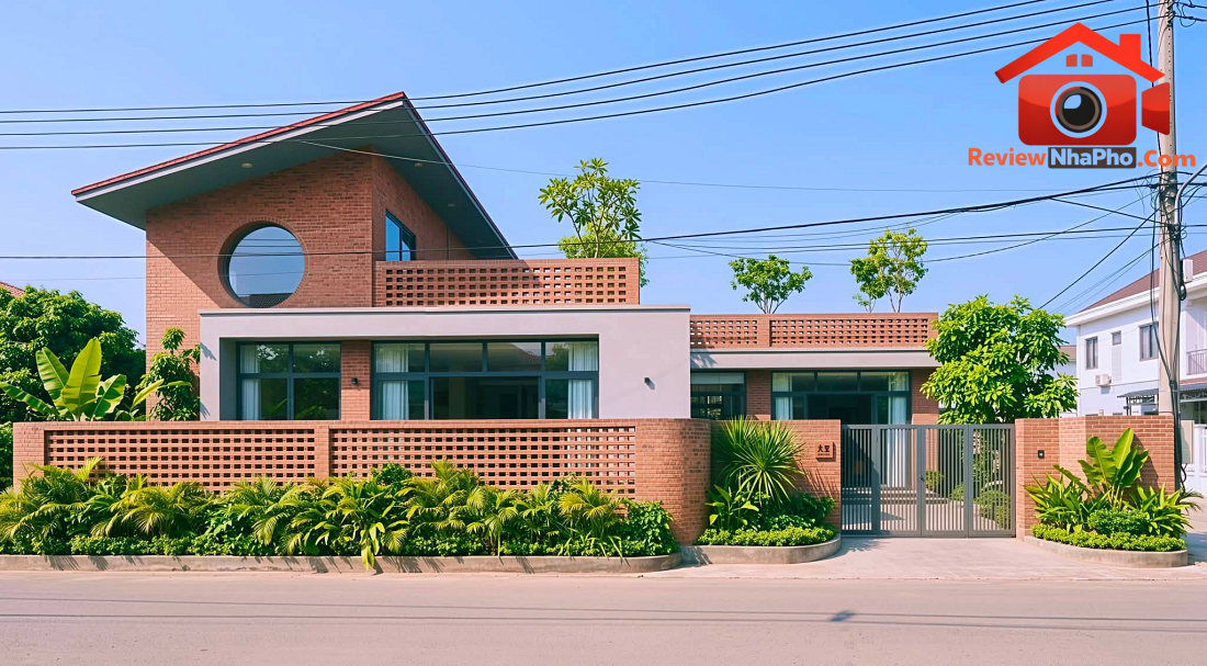 Cấu trúc hạ nhiệt tự nhiên cho biệt thự vườn sân trong Vĩnh Phúc- Ảnh 1.
