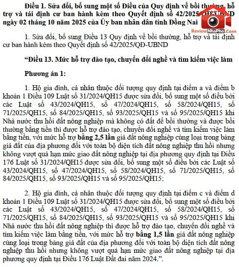TIN VUI cho người dân Đồng Nai: Hỗ trợ khi thu hồi đất nông nghiệp lên đến 5 lần giá đất- Ảnh 1. TIN VUI cho người dân Đồng Nai: Hỗ trợ khi thu hồi đất nông nghiệp lên đến 5 lần giá đất- Ảnh 1.