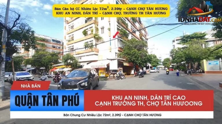 Bán căn hộ chung cư Đường Võ Công Tồn – Phường cũ Tân Quý Quận Tân Phú – Thành phố Hồ Chí Minh 72m² 2.39 tỷ