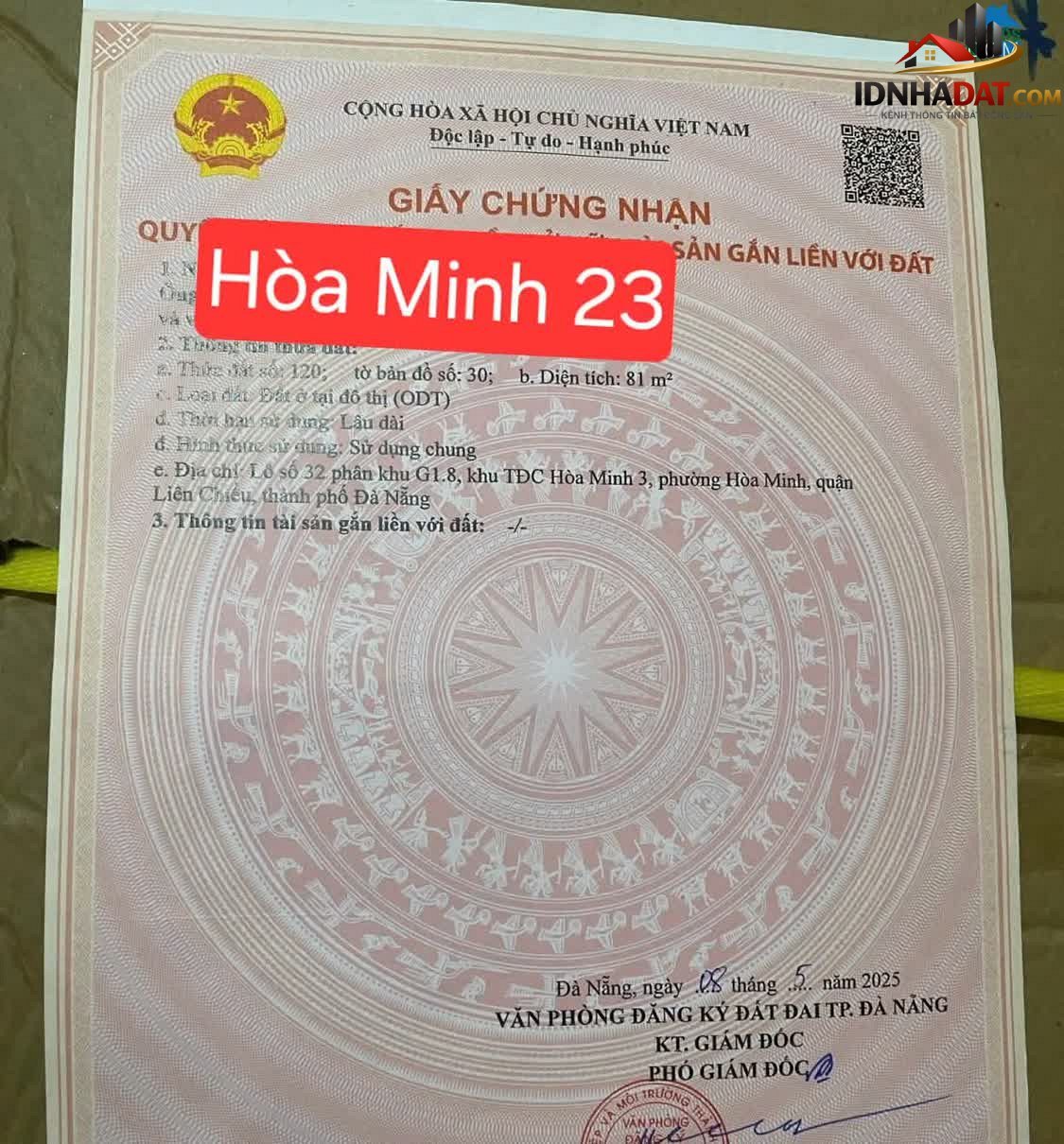 [Review Nhà Phố] Đất đường Hòa Minh 23, Liên Chiểu, Đà Nẵng - Tiềm năng đầu tư hấp dẫn - Review Nhà Phố - Ảnh 1