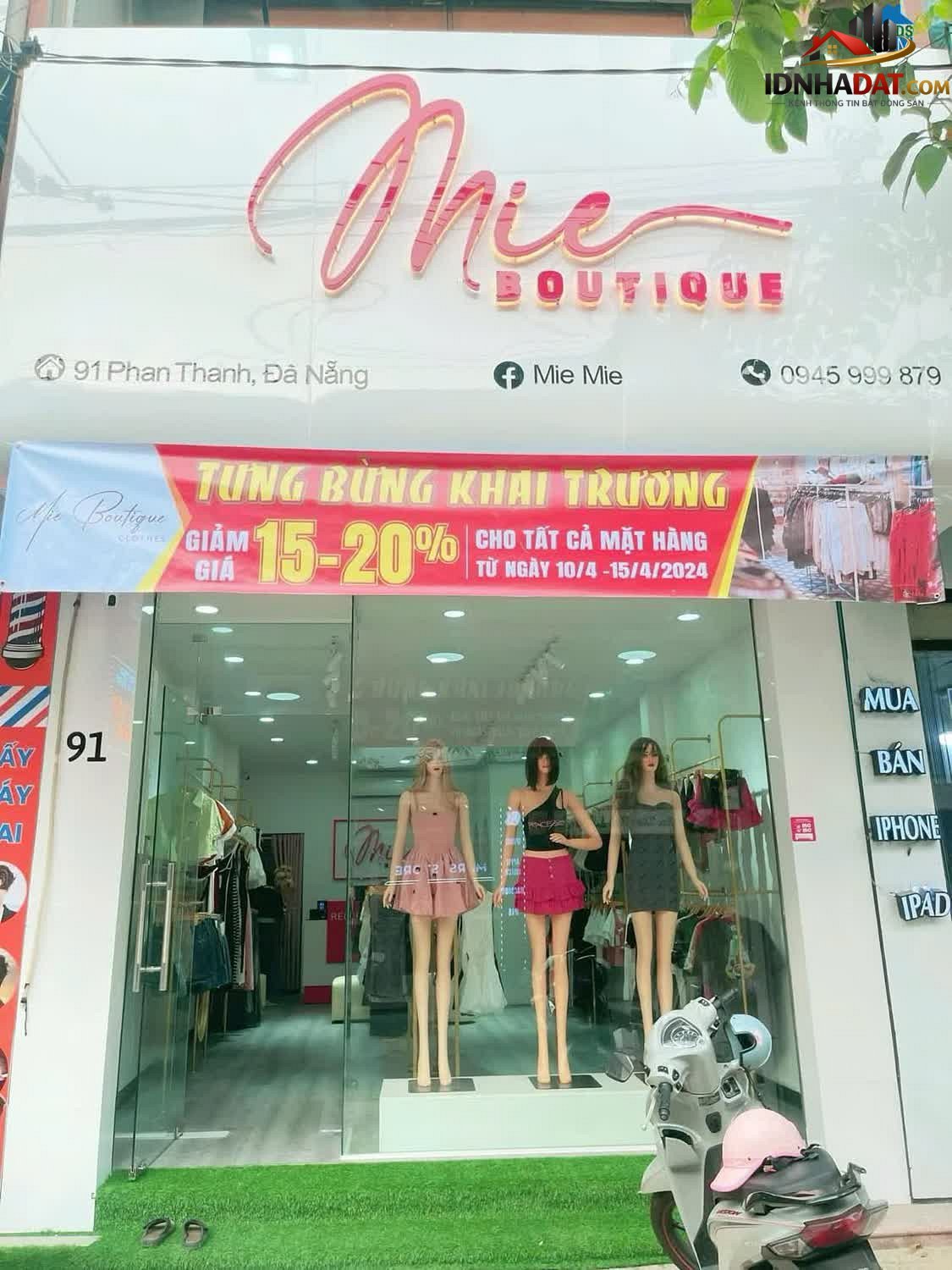 [Review Nhà Phố] Cơ hội kinh doanh shop quần áo tại Thạc Gián, Đà Nẵng giá chỉ 180 triệu - Review Nhà Phố - Ảnh 1