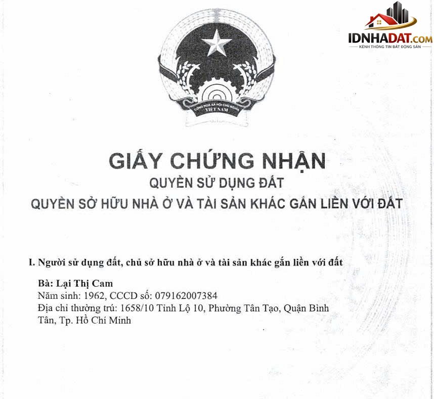 Bán nhà đường tỉnh lộ 10 khu phố 1 phường tân tạo quận bình tân thành phố hồ chí minh - Diện tích 103m2 - Giá 4.75 tỷ - Review Nhà Phố - Ảnh 1