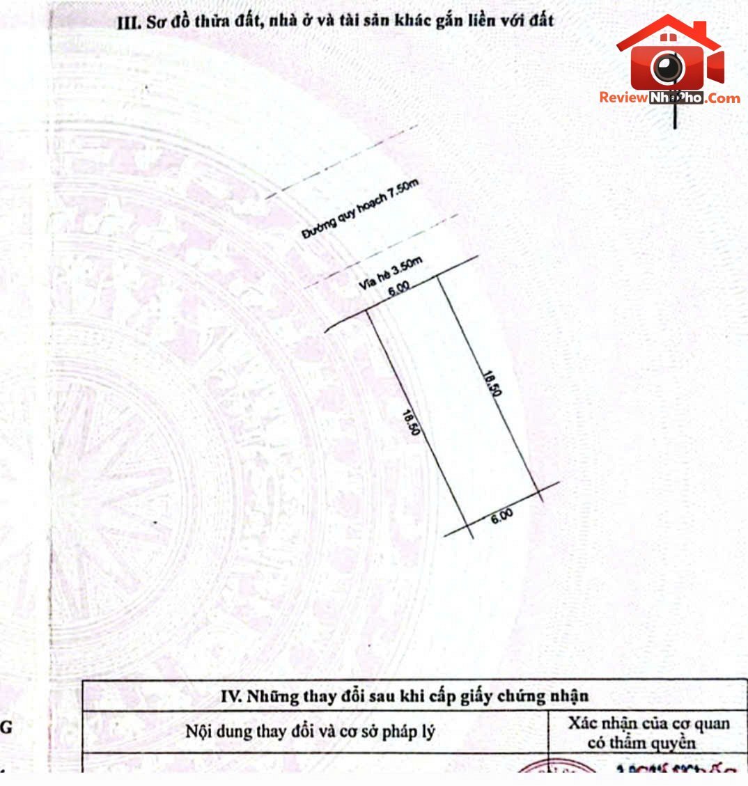 Bán đất đường Thâm Tâm – Phường cũ Hòa Quý Quận Ngũ Hành Sơn – Phường mới Hòa Quý – Thành phố Đà Nẵng 111m2 5.29 tỷ