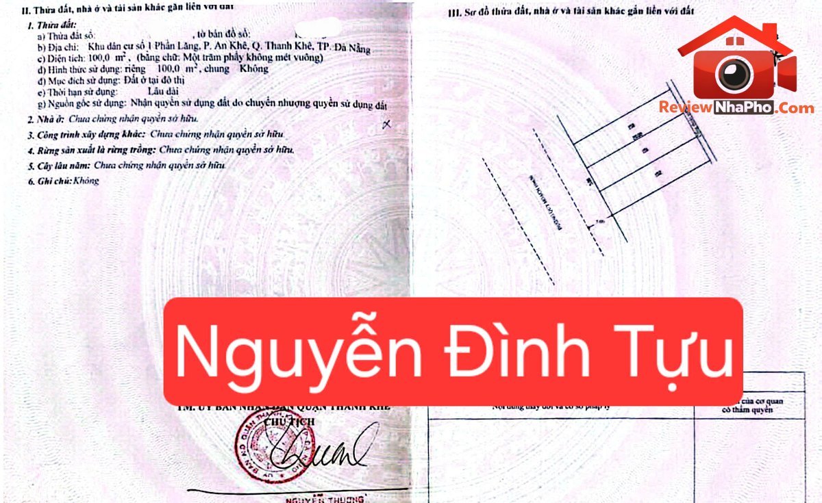 Bán 1 cặp đất đường nguyễn đình tựu – trục đ… – Bán nhà trong ngõ, hẻm Quận Thanh Khê – Đà Nẵng giá 15 – 20 tỷ