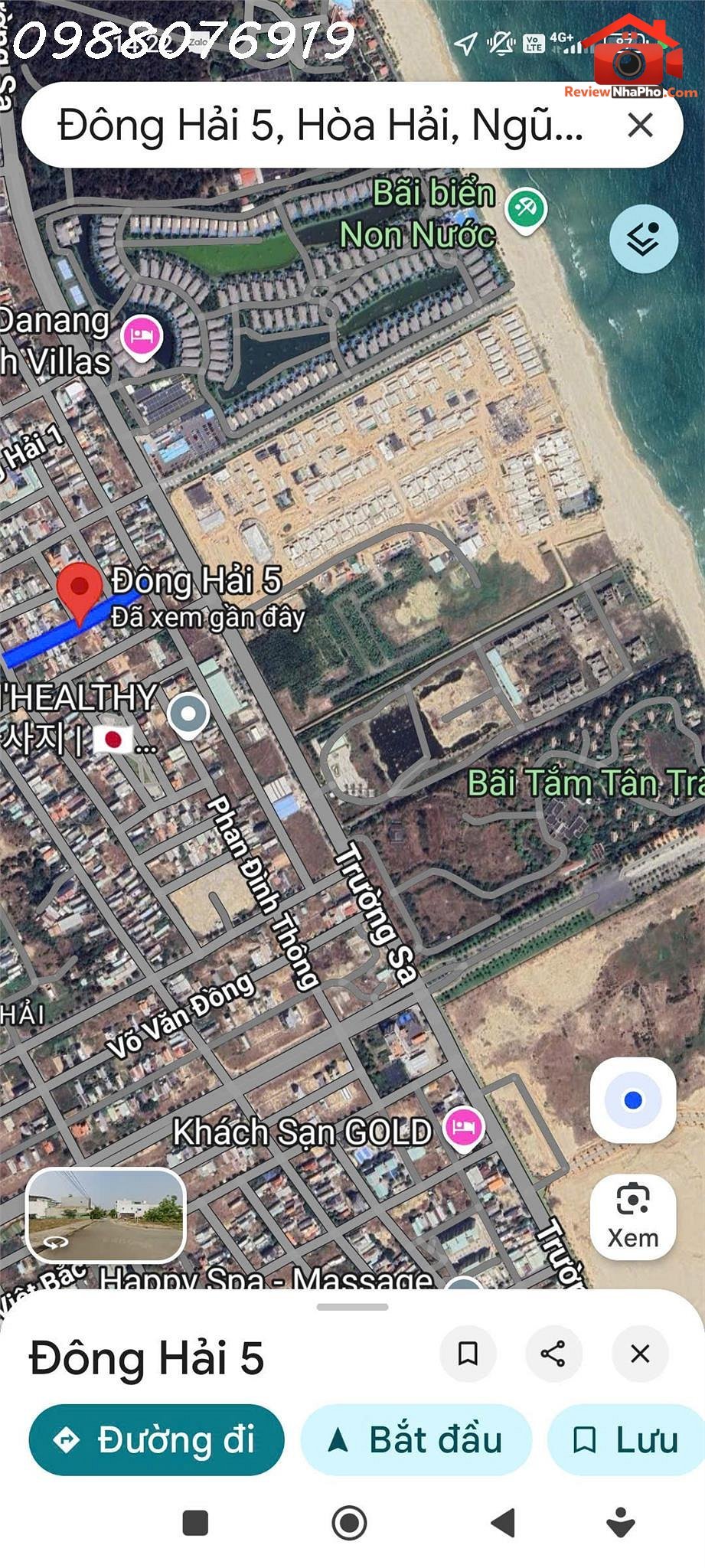 Bán lô đất mặt tiền đường đông hải 5 – hoà hải – ngũ hành sơn – đà nẵng Bán nhà đất Đường Đông Hải 5 – Phường cũ Hòa Hải Quận Ngũ Hành Sơn – Phường mới Hòa Hải – Thành phố Đà Nẵng 100m2 4.85 tỷ
