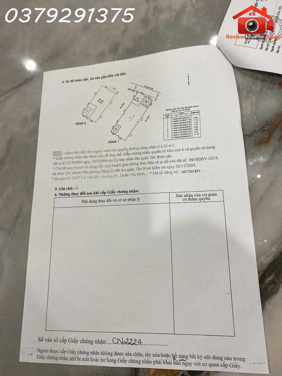 Bán nhà đất Đường Lê Văn Sỹ – Phường cũ Tân Sơn Hòa Quận Tân Bình – Phường mới Tân Sơn Hòa – Thành phố Hồ Chí Minh Diện tích 80.2 m2 – Giá 23 tỷ