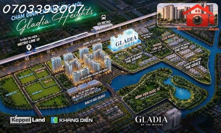 Gladia heights – bán căn hộ 85m2 giá 6.5 tỷ … – Bán nhà phân lô, liền kề Quận 1 – TP Hồ Chí Minh giá 5 – 7 tỷ