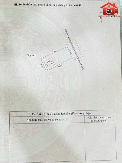 Lô duy nhất biển Mỹ Khê gần khu phố An Thượng 61m2 – Bán nhà đất Đường Bà Huyện Thanh Quan – Phường cũ Mỹ An Quận Ngũ Hành Sơn – Phường mới Mỹ An – Thành phố Đà Nẵng 8.05 tỷ