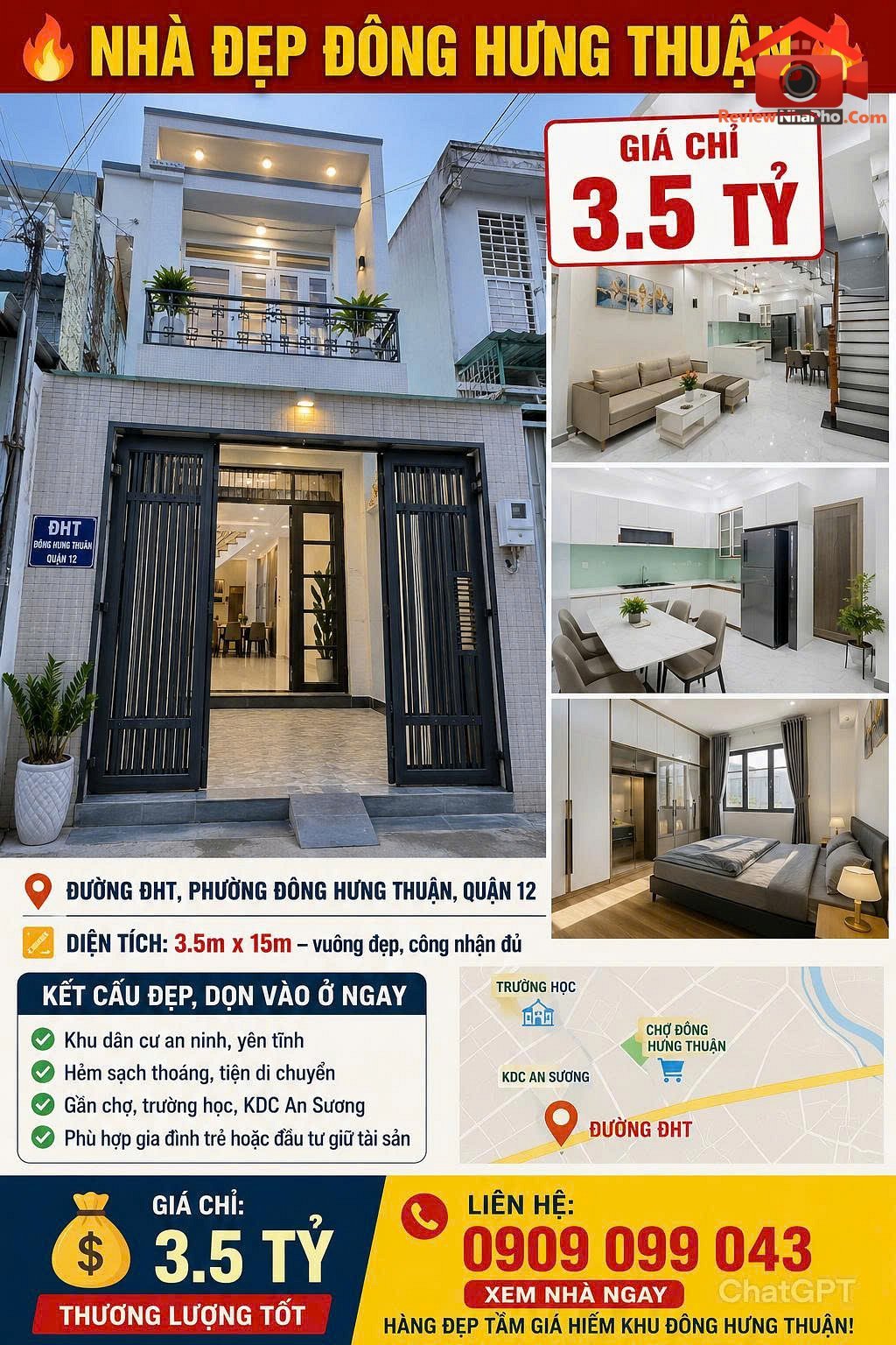 Nhà đẹp đông hưng thuận giá chỉ 3.5 tỷ – Bán nhà đất Đường 30 – Phường cũ Đông Hưng Thuận Quận 12 – Phường mới Đông Hưng Thuận – Thành phố Hồ Chí Minh