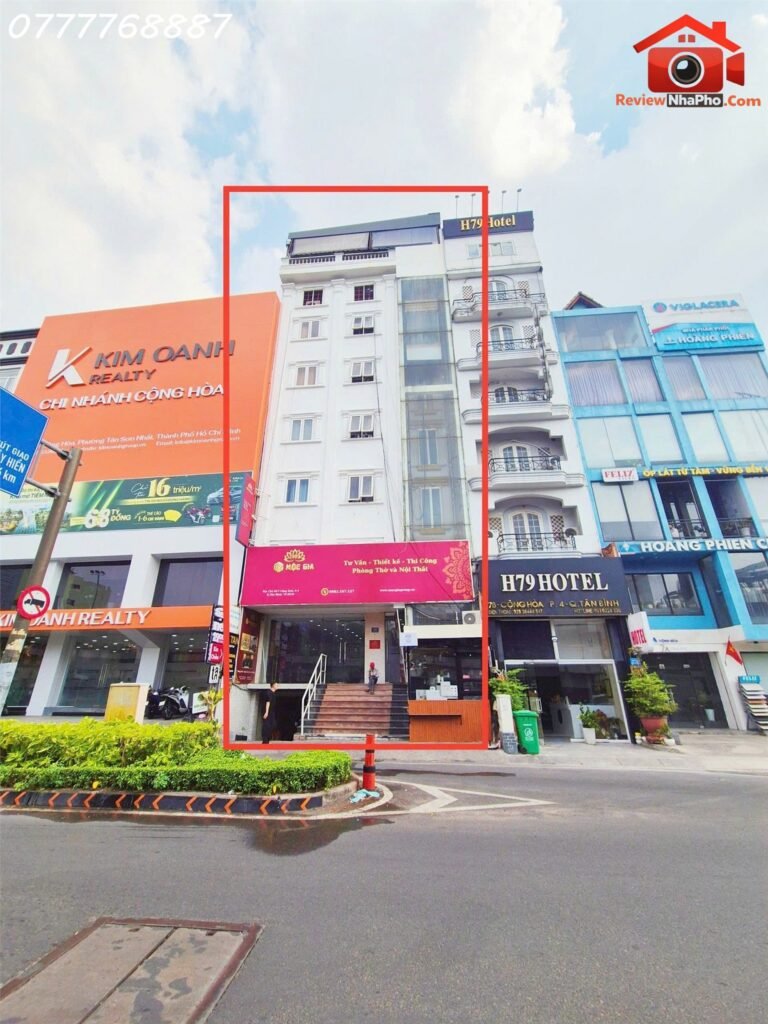 Bán tòa nhà 7 Cộng Hòa – Phường 4 Quận Tân Bình – Thành phố Hồ Chí Minh diện tích 312m2 giá 75 tỷ
