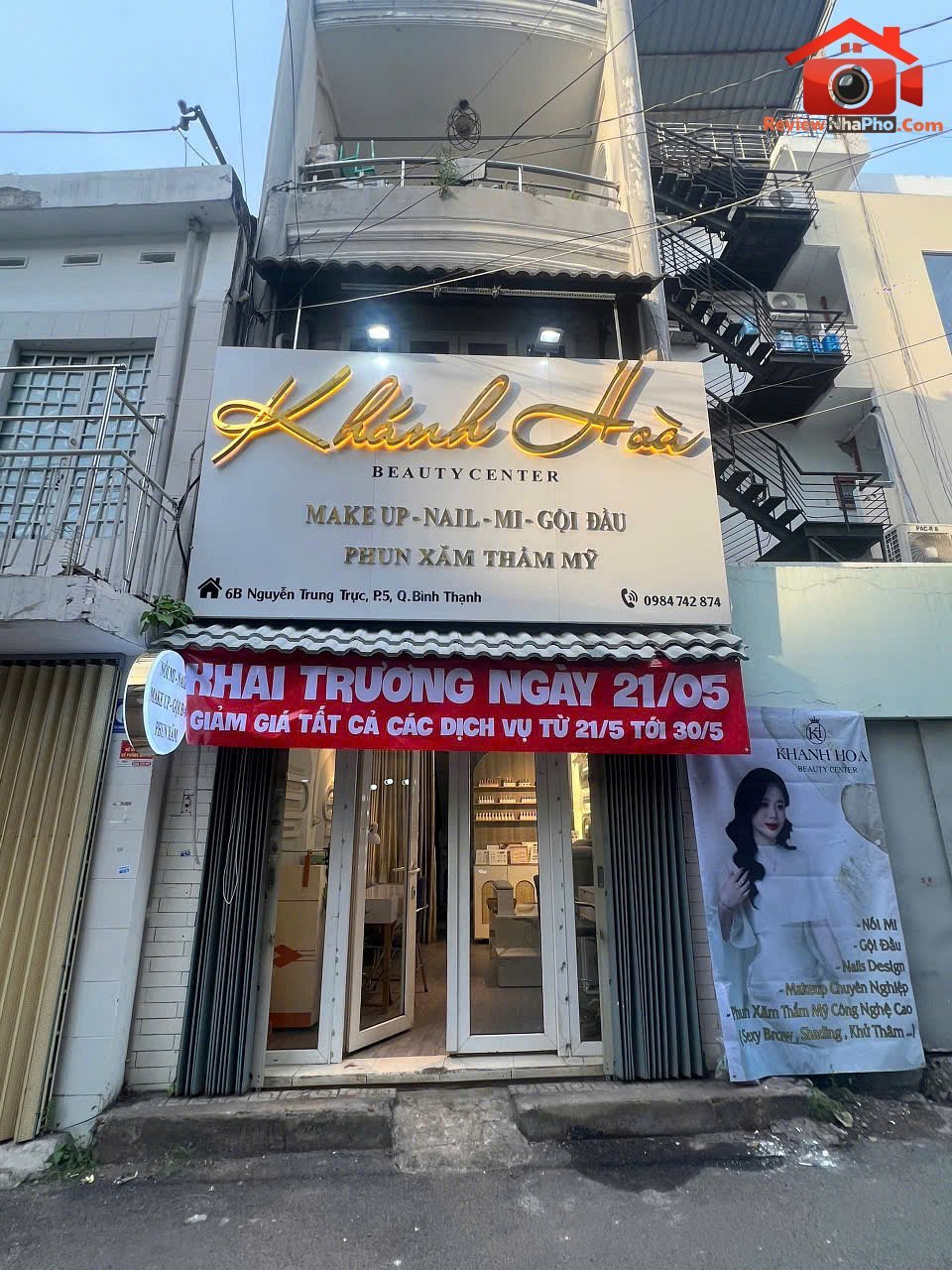 Sang nhượng gấp tiệm nail – mi – gội – makeup đường nguyễn trung trực phường 5 quận bình thạnh 80 triệu 24m2