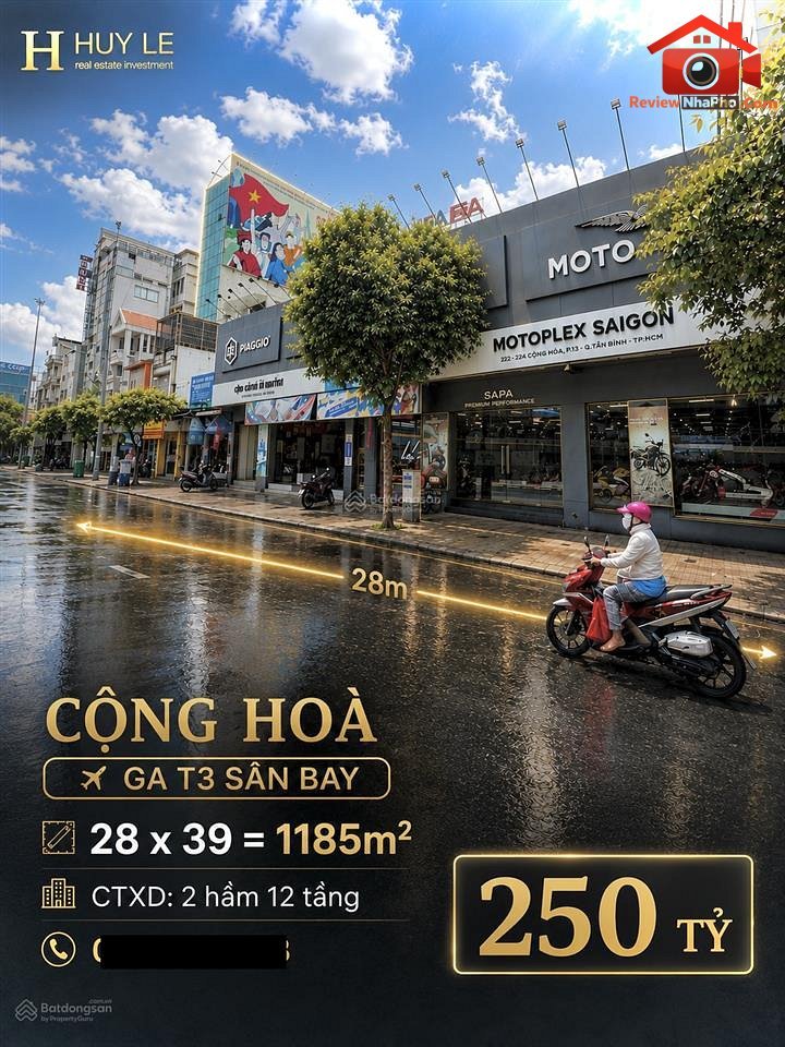 250 tỷ – Diện tích 1010 m² – Bán đất mặt tiền tại TP. Hồ Chí Minh REVIEW NHÀ PHỐ
