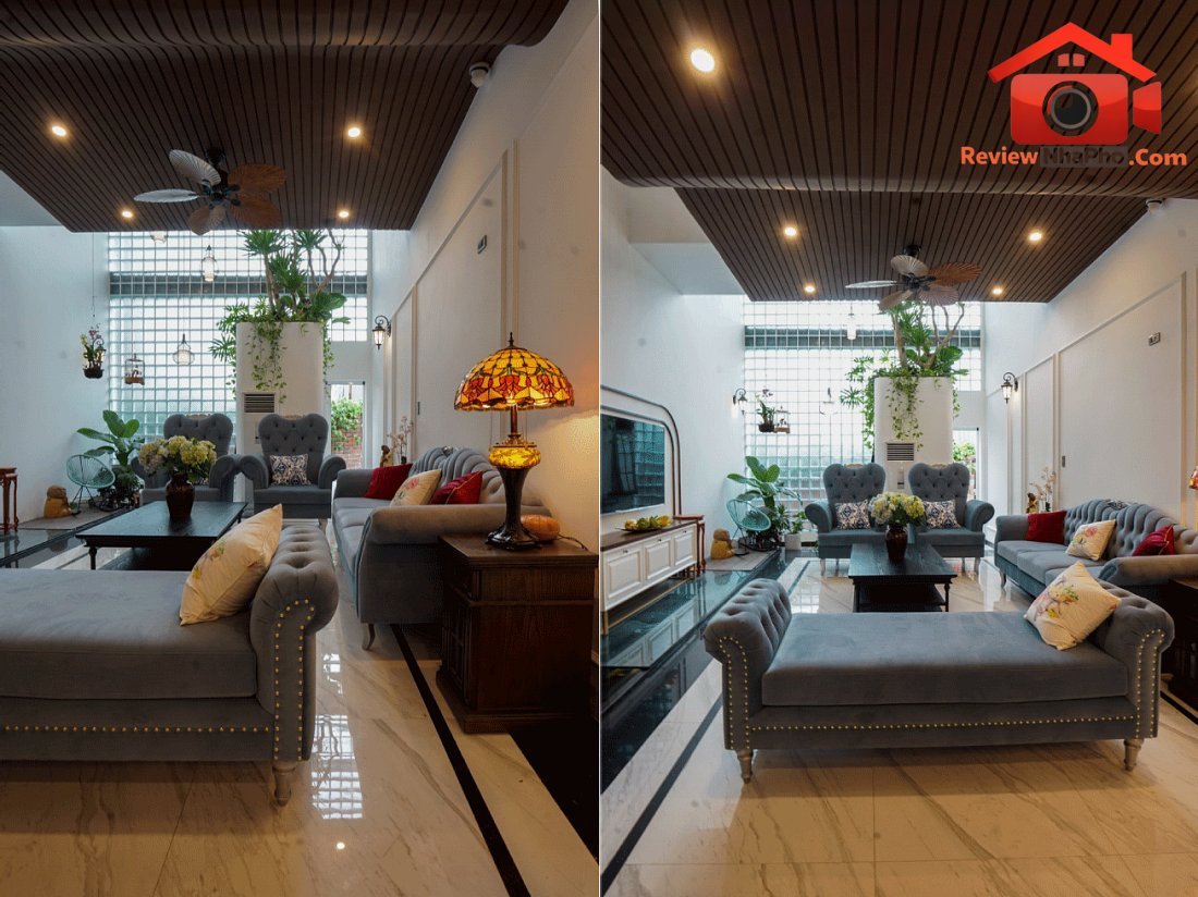 Gạch kính cản nắng hướng Tây cho nhà ống Đà Nẵng đậm chất Indochine- Ảnh 5. Gạch kính cản nắng hướng Tây cho nhà ống Đà Nẵng đậm chất Indochine- Ảnh 5.