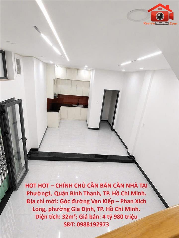 4.98 tỷ – Diện tích 32 m² – Bán nhà đất Đường Vạn Kiếp – Phường cũ 1 – Quận Bình Thạnh – Thành phố Hồ Chí Minh REVIEW NHÀ PHỐ