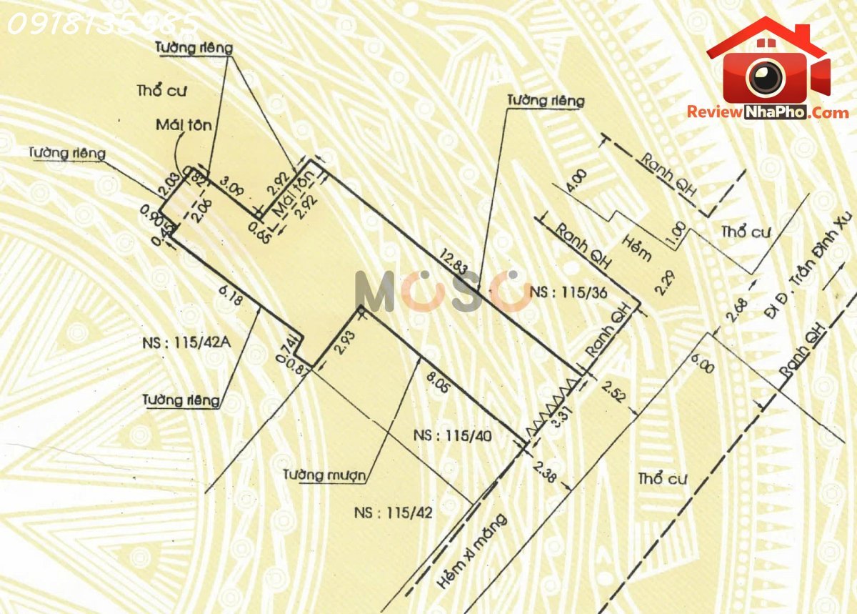 Bán nhà đất Đường Trần Đình Xu – Phường cũ Nguyễn Cư Trinh Quận 1 – Phường mới Nguyễn Cư Trinh – Thành phố Hồ Chí Minh 59m2 15.6 tỷ