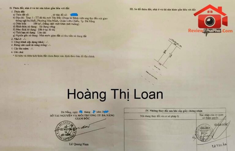 Hàng hiếm – 1 cặp đất hoàng thị loan – vị trí kinh doanh sầm uất Bán nhà đất Đường Hoàng Thị Loan – Phường cũ Hòa Minh Quận Liên Chiểu – Phường mới Hòa Khánh – Thành phố Đà Nẵng 200m2 22 tỷ