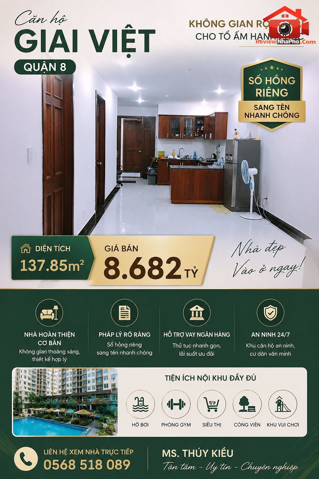 Giai Việt Quận 8 – Bán nhà đất Đường Giai Việt – Phường cũ Không xác định Quận 8 – Phường mới Không xác định – Thành phố Hồ Chí Minh 137m2 8.682 tỷ