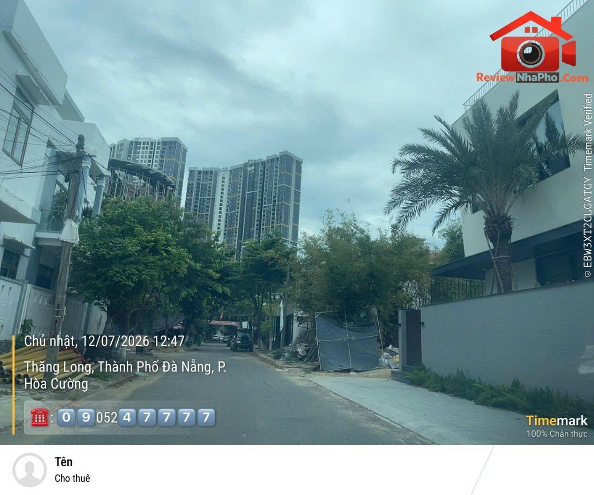 Bán lô đất vàng Đường nguyễn thành ý – Phường cũ Hòa Cường Nam Quận Hải Châu – Phường mới Hòa Cường Bắc – Thành phố Đà Nẵng 273m2 120 triệu/m2