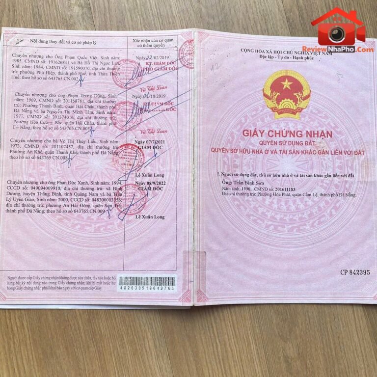 Bán đất đẹp Đường 10 – Phường cũ Hòa Phát Quận Cẩm Lệ – Phường mới Hòa Phát – Thành phố Đà Nẵng 126m2 5.5 tỷ