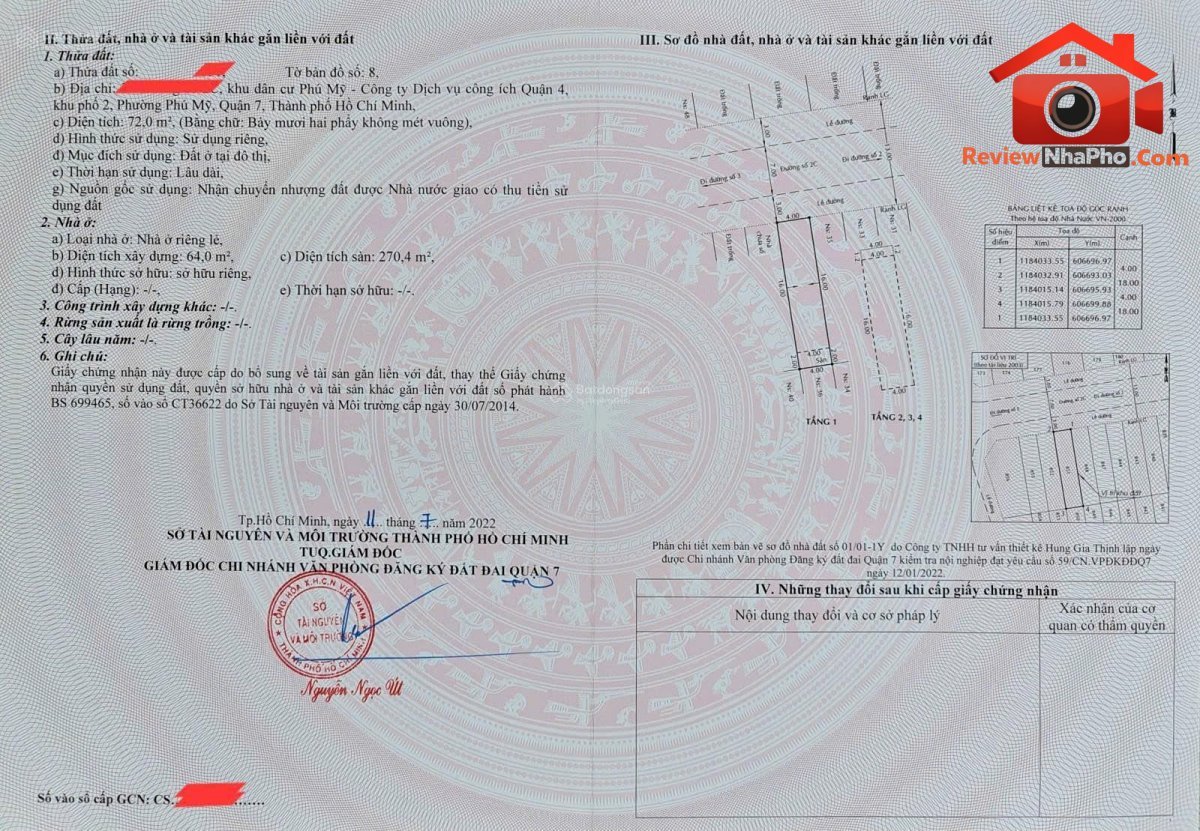 Bán nhà đất Đường 2C – Phường cũ Phú Mỹ Quận 7 – Phường mới Tân Mỹ – Thành phố Hồ Chí Minh 72m2 13.5 tỷ