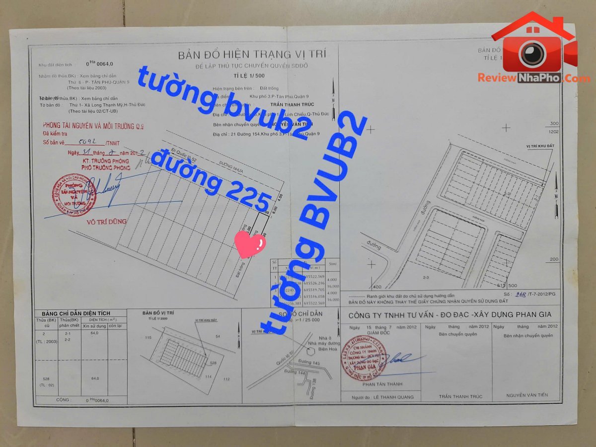 Chính chủ bán đất chung tường bệnh viện ung bướu 2, thủ đức, tp hcm – Bán nhà đất Đường 1 – Phường cũ Tăng Nhơn Phú A – Phường mới Tăng Nhơn Phú A – Thành phố Hồ Chí Minh – Diện tích 64m2 – Giá 7 tỷ