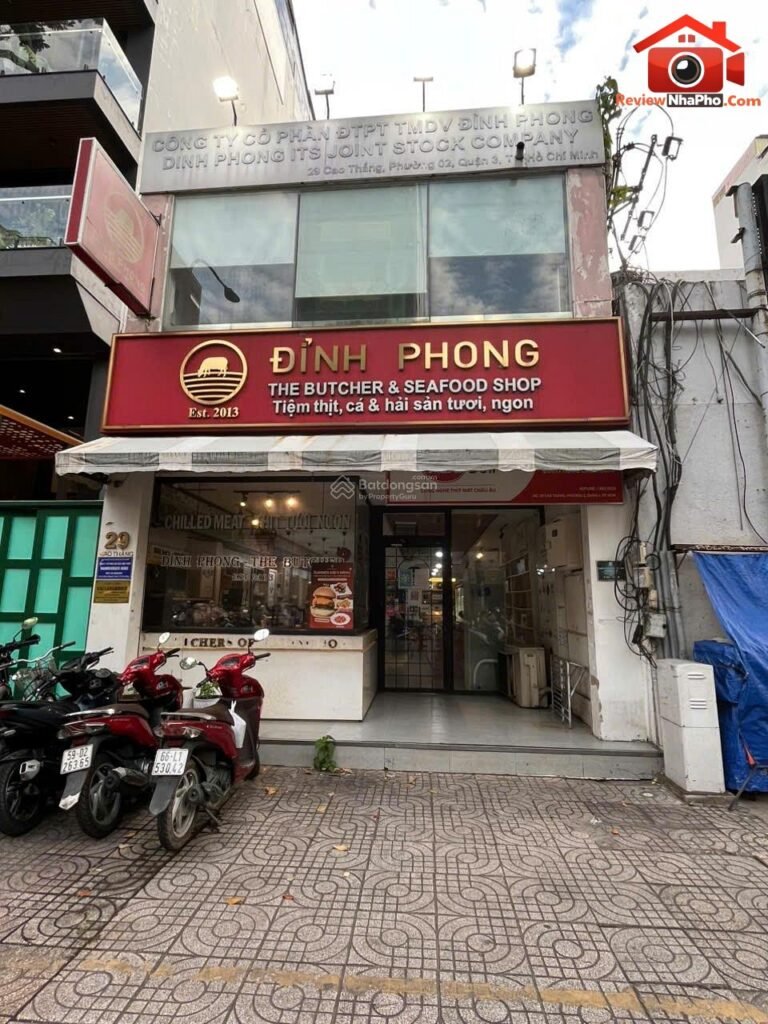 Cho thuê mặt bằng kinh doanh Đường Cao Thắng – Phường cũ 2 Quận 3 – Thành phố Hồ Chí Minh diện tích 122m2 giá 68000000