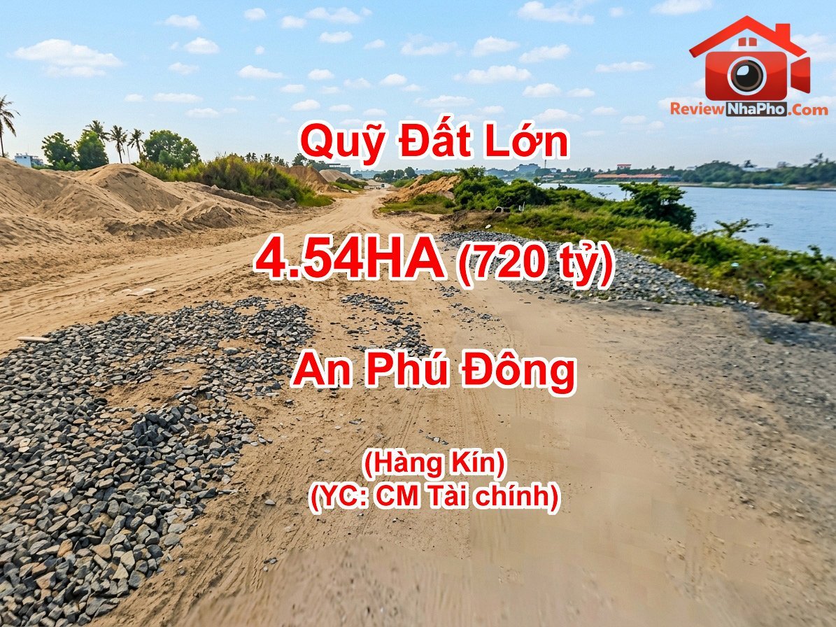 L2647 đất mặt tiền sông sài gòn, quận 12 diện tích 45364m2 giá 720 tỷ